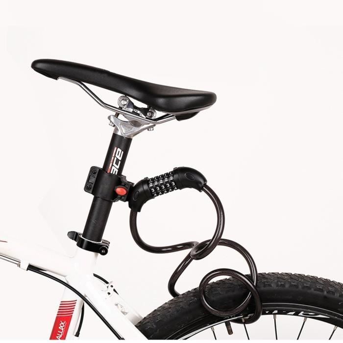 JNG® Serrure de vélo d'empreintes digitales Câble de verrouillage de vélo d'empreintes  digitales antivol clé serrure 111640 - Cdiscount Sport