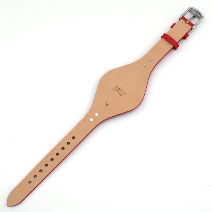 Bracelet De Montre En Cuir V ritable De 18 Mm Pour Fossil Es4286