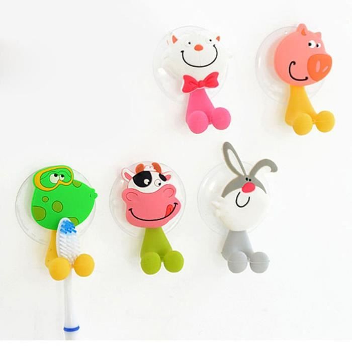 Lot De 5 Stickers Salle De Bain Grenouilles Relaxdays - Antidérapants Avec Ventouses - Sécurité Enfants Stickers Douche Enfants Grenouilles