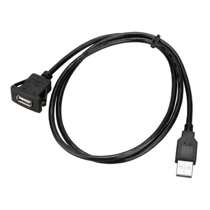 Adaptateur USB 3.0 Femelle à Femelle De Type D Pour Montage Sur Panneau - Avec Capuchon Anti-poussière - Pour Transmission Audio/vidéo