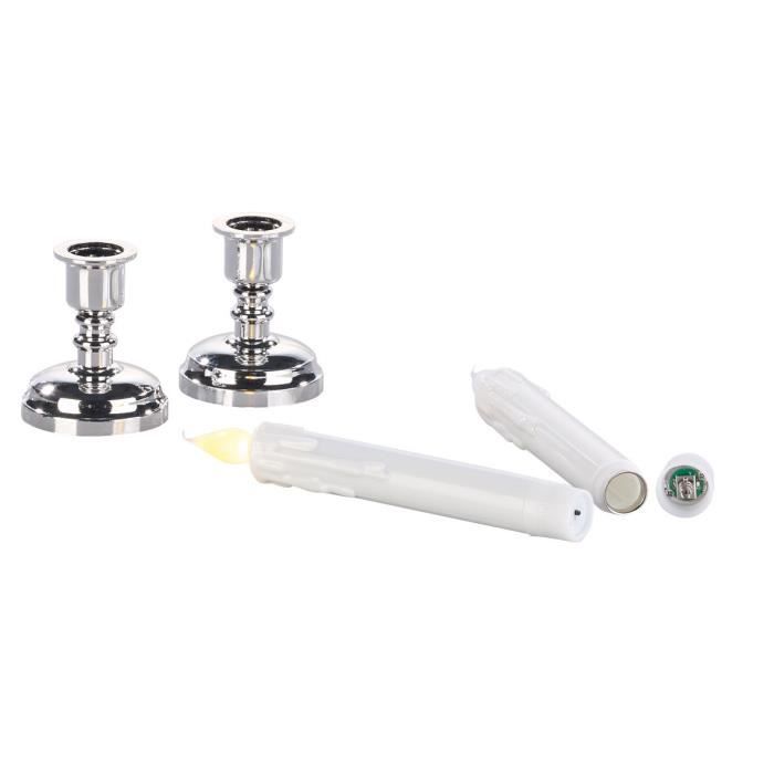 24 Bougies LED Sans Flamme Flottantes - Effet Flamme Vacillante Blanc Chaud - Piles Incluses - Décoration - 7