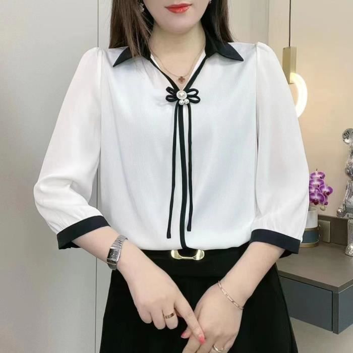 Chemise avec noeud femme online