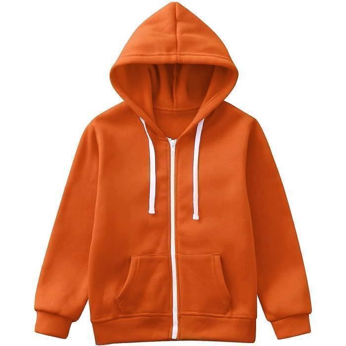 Sweat a Capuche Enfant Garcon Zipp Manteau Enfant Hiver Chaud