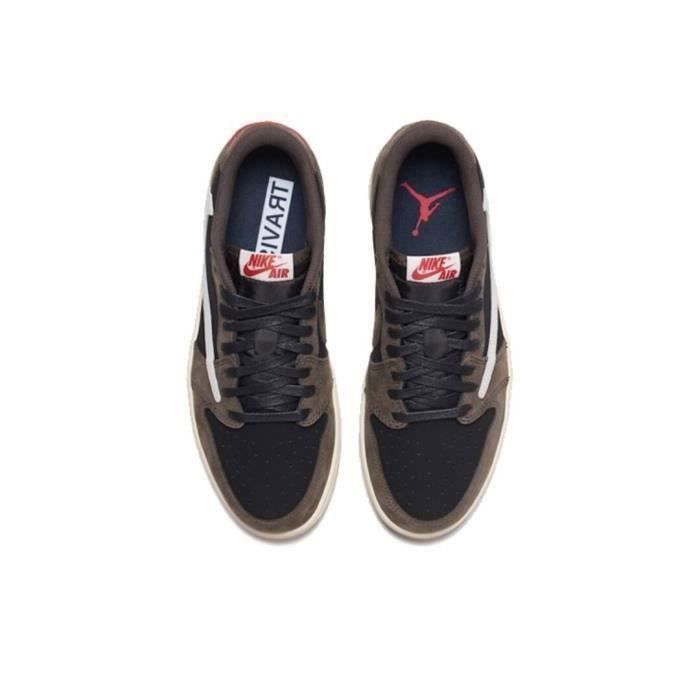 Air jordan 1 Low GS et CQ4277001 blanc Blanc Cdiscount Chaussures