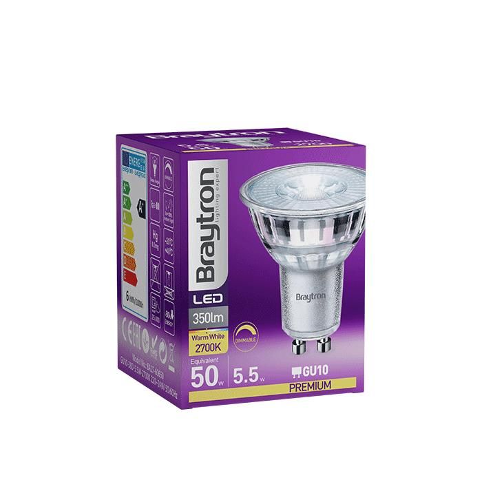 Lot De 10 Ampoules LED GU10 5W (équivalent 50W) 6500K - Blanche Froide - Neuf