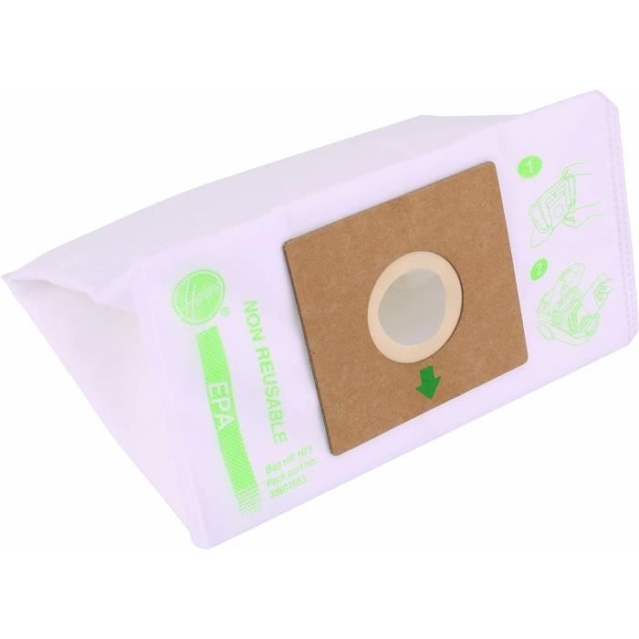 H75 Sacs Pour Aspirateur Originaux En Microfibre Pure Epa Anti Odeur Extra Larges Compatibles Avec Les Aspirateurs Thun J42