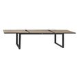 Table extensible - HESPERIDE - Corvo - Bois d'acacia - Aluminium - 12 places-3