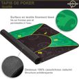 Tapis de Poker XXL - MAXSTORE - Dimensions 200x90 cm - Couleur Bleu-Noir - Sac de transport inclus-3