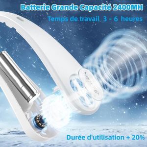 Ventilatore Da Collo Portatile Q66, Leggero E Senza Pale, 3 Velocità, Ricaricabile USB