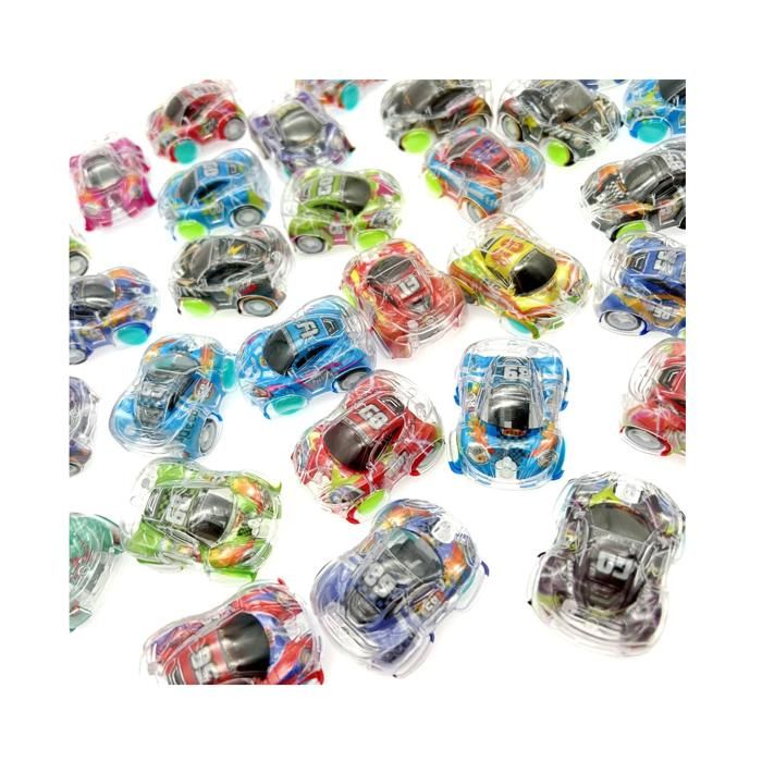 Lot De 24 Mini Voitures à Friction – Jouet De Course Enfant, Cadeaux De Fête, Sans Pile, Coloris Aléatoire, Dès 3 Ans