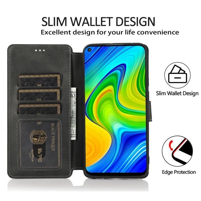 Coque Flip Cover Chromée Pour Xiaomi Redmi Note 9S / 8 Pro / Redmi 8 8T 10 - Housse Avec Miroir - Neuf Sous Emballage