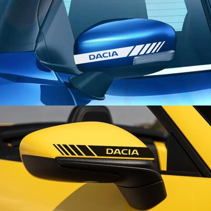Autocollants de rétroviseur de voiture, 2 pièces, pour Dacia