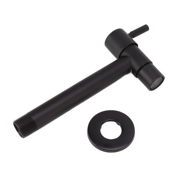 Robinet Eau Froide Noir Toilettes Robinet D'eau Froide Uniquement SUS304 En Acier Inoxydable Pour évier Robinet Salle Bain Lavabo Robinet Eau Froide Noir Toilettes Robinet D'eau Froide Uniquement SUS304 En Acier Inoxydable Pour évier Robinet Salle Bain Lavabo