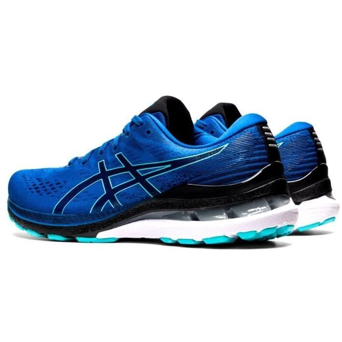 Chaussures de Running ASICS Gel Kayano 28 Bleu Homme GEL Cushioning System IGS Impact Guidance System