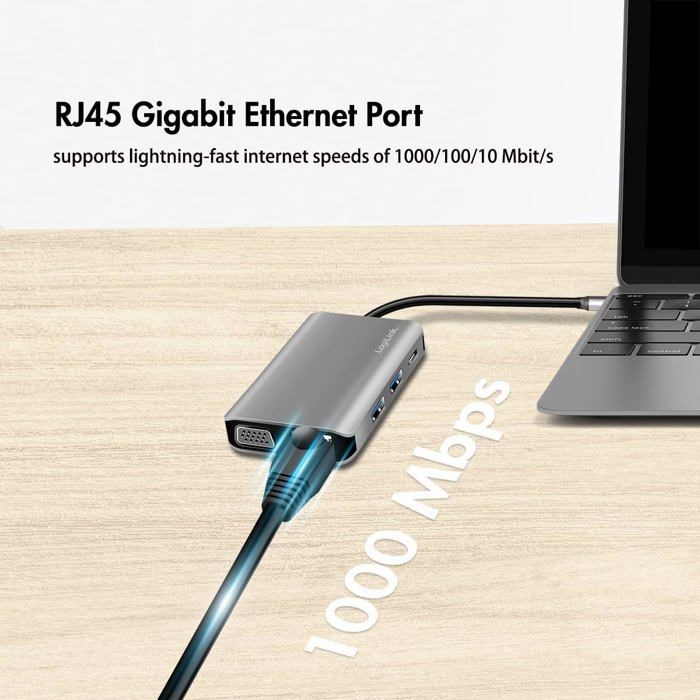 Station D'accueil USB-C Ronde 4 Ports - Hub 4-en-1 480 Mbps, Voyant LED, Compacte Pour Ordinateur Portable, Tablette, Téléphone - 8