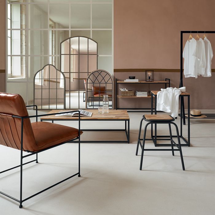 Tavolino Edena In Acacia Di Atmosphera – 115x65 Cm, Design Moderno Per Soggiorno E Salotto