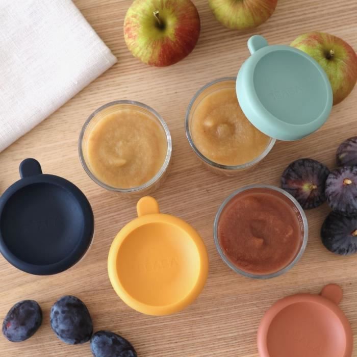Made In France Sunrise Kleuren Béaba - Set Babyvoeding Bewaarcontainers - Glazen Conserveringspot Babyvoeding Bakjes Made In France Sunrise Kleuren Béaba - Set Babyvoeding Bewaarcontainers - Glazen Conserveringspot Babyvoeding Bakjes