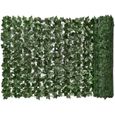 Brise Vue Balcon Feuillage, Confidentialité Clôture Écran, Artificiel Couverture Feuille Verte Faux Ivy Plante Mur Faux Herbe Déco-0