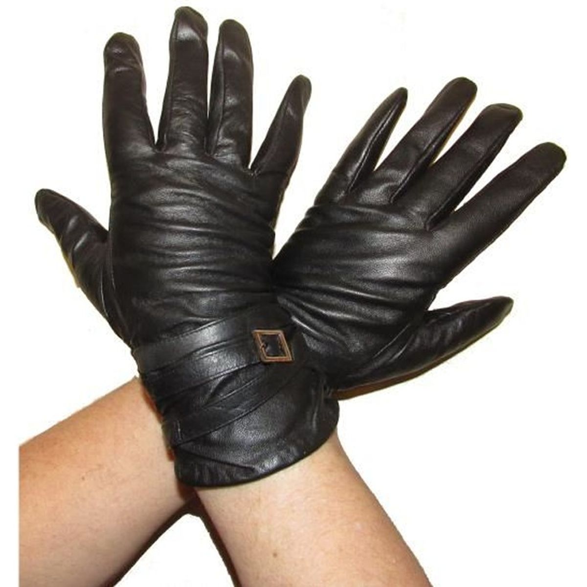 Gants d/'hiver Pour Dames Élégante Gants thermiques Noire Gant en Cuir à écran Tactile Femmes Gants en Cuir