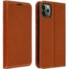 Étui Folio - AVIZAR - iPhone 11 Pro Max - Cuir Véritable - Support Vidéo - Porte-cartes