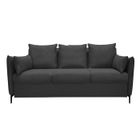 DIVA PICCOLO Canapé Rapido convertible 3 places noir matelas Dunlopillo 140cm