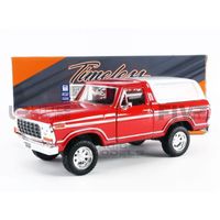 Voiture Miniature de Collection - MOTORMAX 1/24 - FORD Bronco - 1978 - Red - 79373R