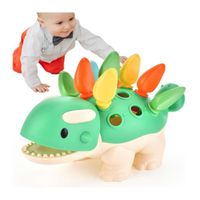 Jeux Sensoriel Dinosaure Bebe 12 18 Mois, Motricité Fine Activités Jouets pour Enfants, Éducatif Cadeau Fille Garcon 1 2 3 Ans