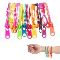 30 Pièces Bracelet Zippé Coloré, Bracelets D'amitié pour Enfants, Bracelets Zip, Braceblet Enfant, Jouets Sensoriels Anti-Stress