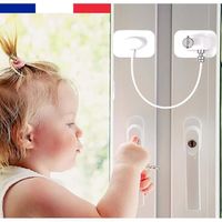 Sécurité pour fenêtre et placard pour enfants [x5 pièces] Portes, serrures, loquets, loquets | Kit de maison de bébé en PVC