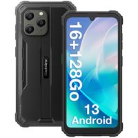 Blackview BV5300 Plus Smartphone Robuste 6.1" Écran 16Go + 128Go 6580mAh Batterie 13MP IP68 Téléphone 4G Double SIM NFC GPS - Noir