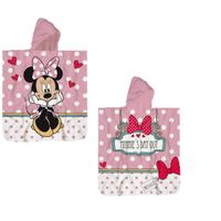 Disney poncho Minnie's Day Out 60 x 120 cm coton rose