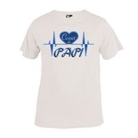 T-shirt enfant "COEUR DE PAPI" | Tee shirt enfant blanc pour Idées cadeaux à Papy - du s au xxl