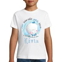 Kévin | T-Shirt Enfant pour Jeune garçon de 4 à 8 Ans - Collection Cet Adorable Petit être s'appelle prénom - Design Cute Mignon