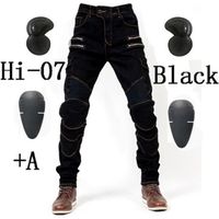 Moto Jeans Hommes Moto Jeans Zipper Protective Gear