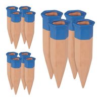 Lot de 12 cônes d'arrosage en argile bleue - RELAXDAYS - pour un arrosage facile et durable