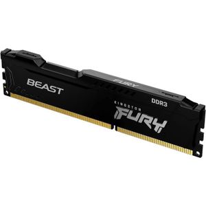 MÉMOIRE RAM Kingston FURY Beast Noir 8GB 1600MHz DDR3 CL10 Mém