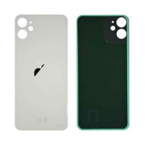 Contour / Vitre cache caméra arrière iPhone 11 Blanc (à souder