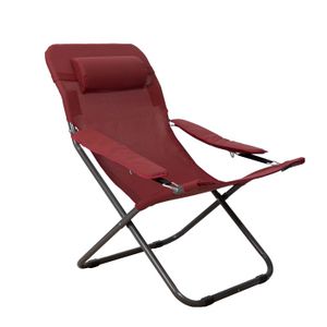 CHAISE DE CAMPING Homecall - 30163R - Chaise de camping pliable en t