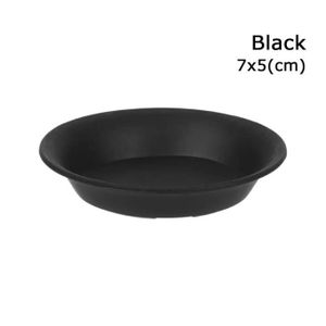 SOUCOUPE - PLATEAU Noir-7x5cm - Bac d'égouttement en plastique pour p