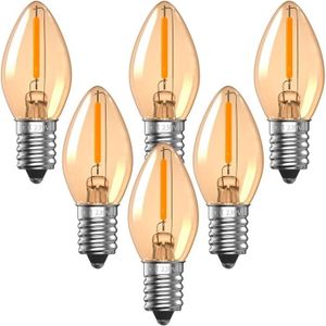 AMPOULE - LED C7 Ampoule Bougie Led E14,0.5W 220V Veilleuse Vintage Edison Ampoule Décorative 2200K Blanc Chaud Ampoule De Décoration De N[n2228]