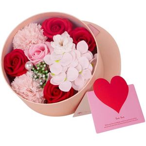 COFFRET THÉMATIQUE HFJKFW-Rose Artificielle Savon Fleur Cadeau Bouque