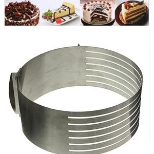 Cercle à Génoise Gâteau Extensible en INOX Moule Gâteau Rond pour Layer  Cake, Moulle Patisserie Diamètre Réglable 24 à 30 cm[515] - Cdiscount Maison