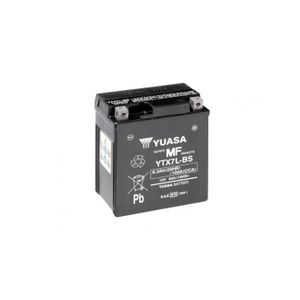 BATTERIE VÉHICULE Batterie YUASA YTX7L-BS sans entretien livrée avec