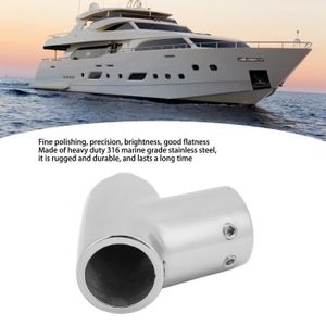 ACCESSOIRE DE STORE KOU Bimini Top Eye End Boat 2 Voies Acier Inoxydable 316 60 Degrés Top Raccord pour Tube 22mm