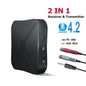 ZAMUS Adaptateur Bluetooth 5.0 Transmetteur, Bluetooth Récepteur et Émetteur  2-en-1 Sortie Stéréo 3.5mm pour Casque TV,PC - Cdiscount TV Son Photo