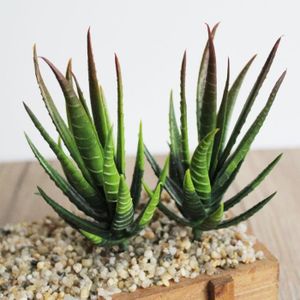 FLEUR ARTIFICIELLE Décoration florale,Plantes succulentes artificielles à l'aloe Zebrina, Arrangement de fausses fleurs de - Type DaDaiCiXiaoLuHui Lu