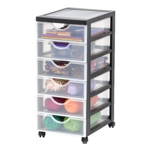 3 Organisateurs De Tiroirs Transparents Empilables - 21x10x6 Cm Chacun - Avec Séparateurs Amovibles Pour Rangement Bureau, Cosmétiques