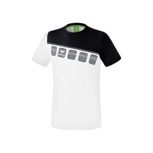 T-SHIRT THERMIQUE T-Shirt Erima 5-C - Blanc/Noir - Multisport - Respirant