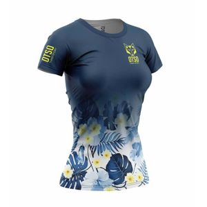 TENUE DE RUNNING T-shirt Running Femme - OTSO Spring Dark - XS - Respirant et Confortable