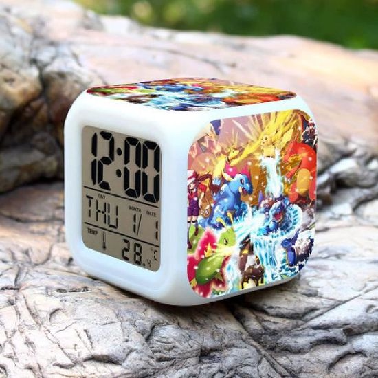 Réveil Numérique LED My Hero Academia 7 Couleurs - Veilleuse Enfant Garçon Fille